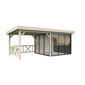Paviljonki Palmako Lenna 404 liukuovilla 16,6 m²