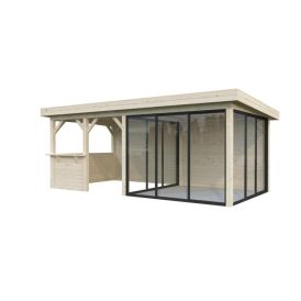 Paviljonki Palmako Lenna 408 liukuovilla 16,6 m²