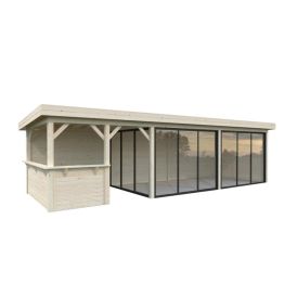 Paviljonki Palmako Lenna 419 liukuovilla 24,9 m²