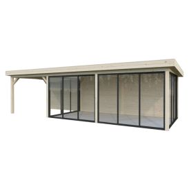 Paviljonki Palmako Lenna 418 liukuovilla 24,9 m²