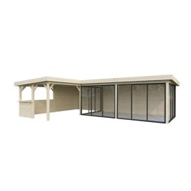 Paviljonki Palmako Lenna 421 liukuovilla 33,3 m²