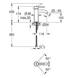 Pesuallashana Grohe Essence Kromi