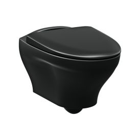 Seinä-WC Gustavsberg Estetic matta musta
