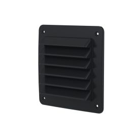 Ulkosäleikkö Fresh Musta 150 x 150 mm