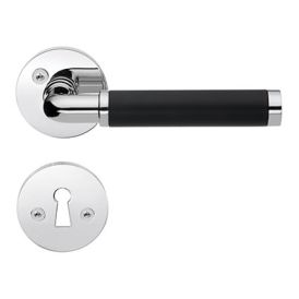 Väliovenpainike Beslagsboden Design musta/kromi 120 mm
