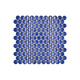 Mosaiikkilaatta Welscheit Penny Knopf 51G sininen 31,2 x 33 cm