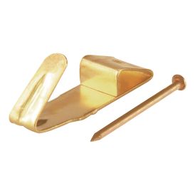 Seinäkoukku Suki messingöity 12 x 6 mm 20 kpl
