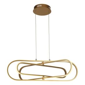 LED-riippuvalaisin Searchlight Clip kultainen 80 x 74,5 x 120 cm