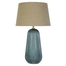 Pöytävalaisin Searchlight Cameo sininen Ø 32 x 53,5 cm