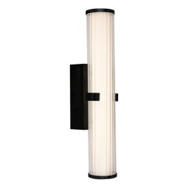 LED-kylpyhuonevalaisin Searchlight Clamp musta Ø 8,5 x 43 cm IP44