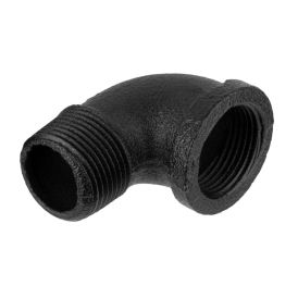 Kulma Walteco RT-23 musta 90° x Ø 25 mm