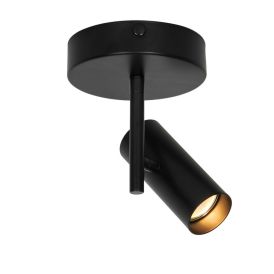 Kattospotti Nordlux Jerome 1-os musta Ø 15 cm
