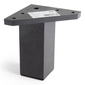 Kalustejalka REI musta 40 x 40 x 100 mm