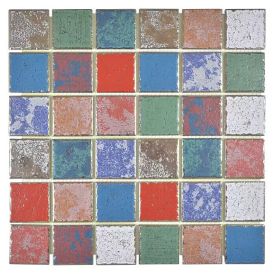 Mosaiikkilaatta Quadrat Orient Color Mix CD Cubis Monivärinen 31,6 x 31,6 cm