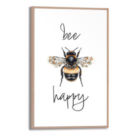 Sisustustaulu Reinders Slim Frame Bee Happy 20 x 30 cm