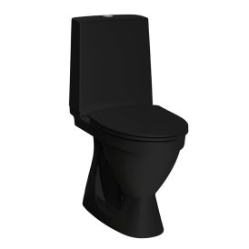 WC-istuin Laufen Rigo S-lukko mattamusta 36 x 65 x 85 cm