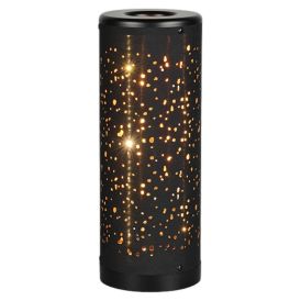LED-pöytävalaisin Trio Taco musta Ø 13 x 34,5 cm