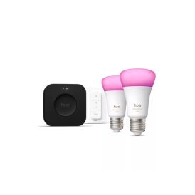 Älyvalaistuksen aloituspakkaus Philips Hue White and Color E27 2 kpl/pkt