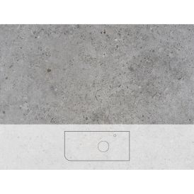 Pöytätaso Svedbergs Poem Soft Kalk oikea 101 x 46 cm