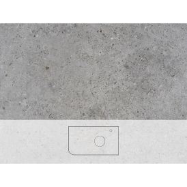 Pöytätaso Svedbergs Poem Soft Kalk oikea 81 x 46 cm