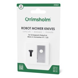 Varaterät Grimsholm Scheppach robottileikkurit 12 kpl