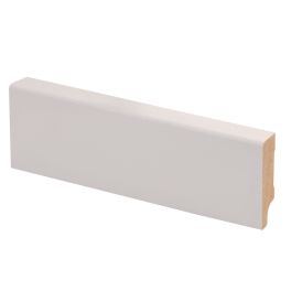 Jalkalista Maler Aava 12 x 42 x 2700 mm Mänty Sormijatkettu Valkoinen