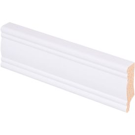Jalkalista Maler Aura 12 x 42 x 2700 mm Mänty Sormijatkettu Valkoinen