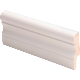 Jalkalista Maler Aura 16 x 56 x 2700 mm Mänty Sormijatkettu Valkoinen
