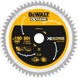 Pyörösahanterä DeWalt Extreme Runtime DT99564 190 x 30 mm 60T