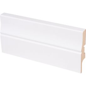Jalkalista Maler Piirto 15 x 70 x 2750 mm MDF Valkoinen