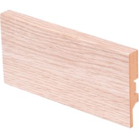 Jalkalista Maler R2 12 x 70 x 2750 mm MDF Valkolakattu Tammi