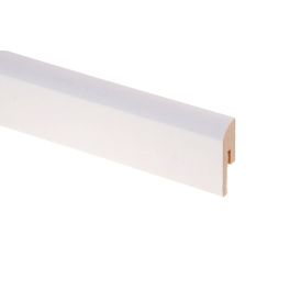 Jalkalista Maler Pyörre R10 MDF 12 x 42 x 2750 mm Valkoinen