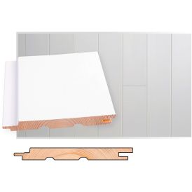 Paneeli Maler STS-3 Mänty Valkoinen 14 x 145 x 2100 mm