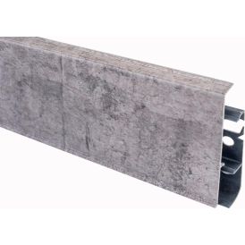 Jalkalista Maler PVC Harmaa Tammi 22 x 75 x 2500 mm