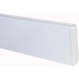 Jalkalistan päätykappale Maler PVC Valkoinen Oikea 22 x 75 mm