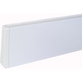 Jalkalistan päätykappale Maler PVC Valkoinen Vasen 22 x 75 mm