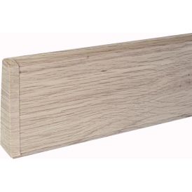 Jalkalistan päätykappale Maler PVC Valkotammi Vasen 22 x 75 mm