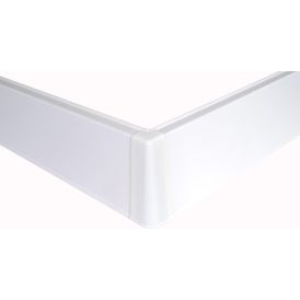 Jalkalistan ulkonurkka Maler PVC Valkoinen 22 x 75 mm