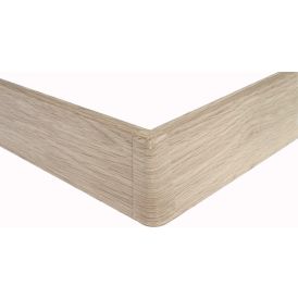 Jalkalistan ulkonurkka Maler PVC Valkotammi 22 x 75 mm