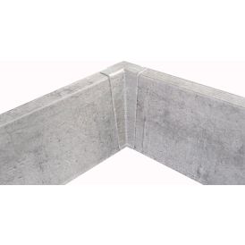 Jalkalistan sisänurkka Maler PVC Harmaa Tammi 22 x 75 mm