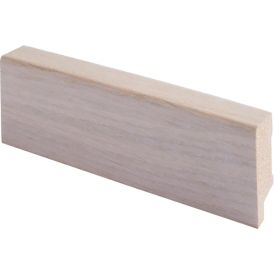Jalkalista Maler 16 x 42 x 2700 mm Viilu Tammi Valkolakattu