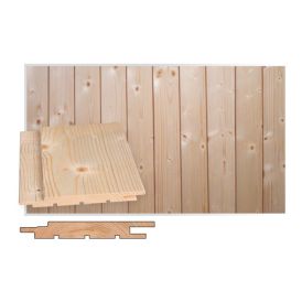 Sisustuspaneeli Maler SPA STS-3 14 x 95 x 2700 mm Kuusi Puuvalmis