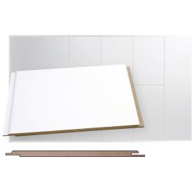 Kattopaneeli Maler MDF Puolikiiltävä valkoinen STP-0 6 x 160 x 1200 mm