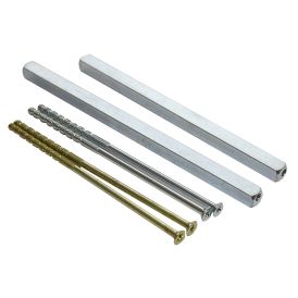 Painikekara ja ruuvit Abloy 135/80 kromattu messinki