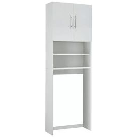 Pesukonekaappi valkoinen 64 x 25 x 190 cm