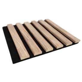 Akustiikkapaneeli Maler Louvre Acoustic Natur Tammi / musta 19 x 300 x 2800 mm
