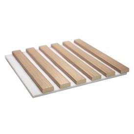 Akustiikkapaneeli Maler Louvre Acoustic Natur Tammi / valkoinen 19 x 600 x 600 mm