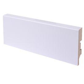 Jalkalista Maler Aava R2 MDF Mel puhdas valkoinen 12 x 58 x 2750 mm
