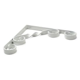 Hyllynkannatin Habo 4 valkoinen 100 mm