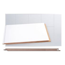 Sisustuspaneeli Maler MDF E0 STP-0 Mel Puolikiiltävä Valkoinen 10 x 195 x 2070 mm